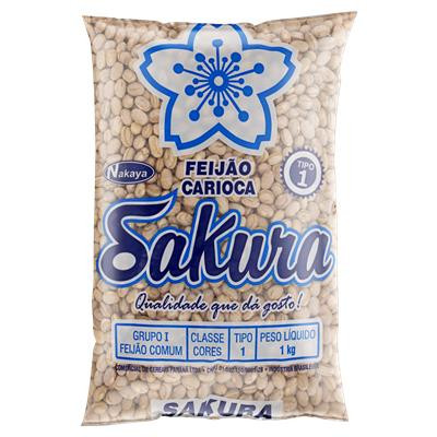 Feijão Carioca Tipo 1 Sakura Pacote 1kg