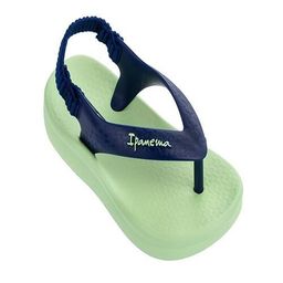 Chinelo Ipanema Baby Verde e Azul Nº 17/18