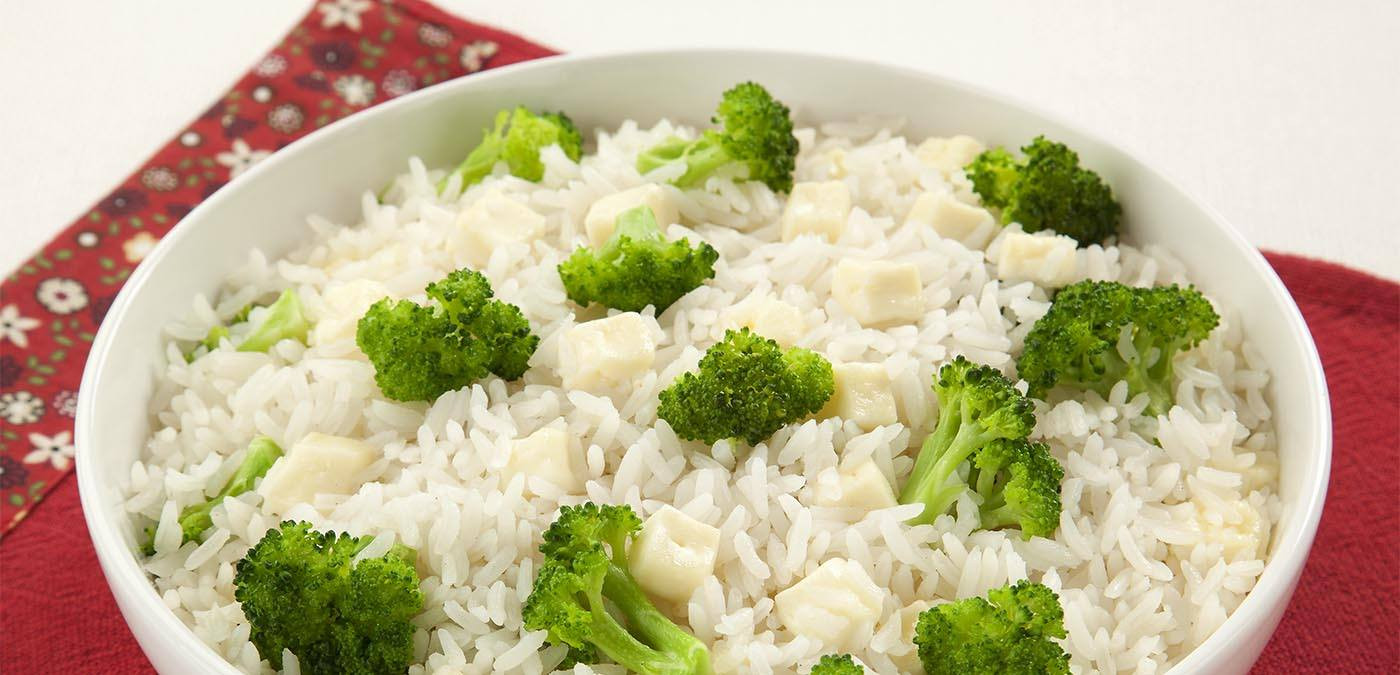 Arroz com brócolis
