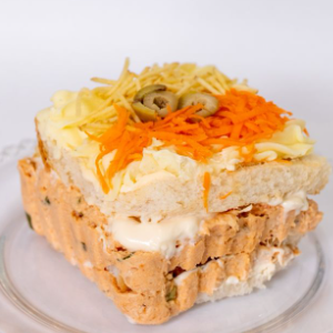 TORTA DE  PÃO ( SEM GELEIA )