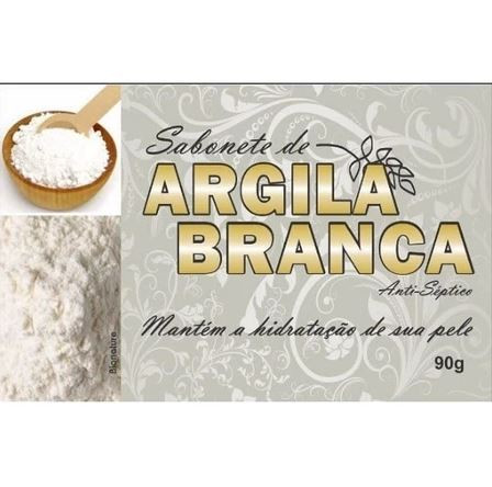 SABONETE ARGILA BRANCA 90G