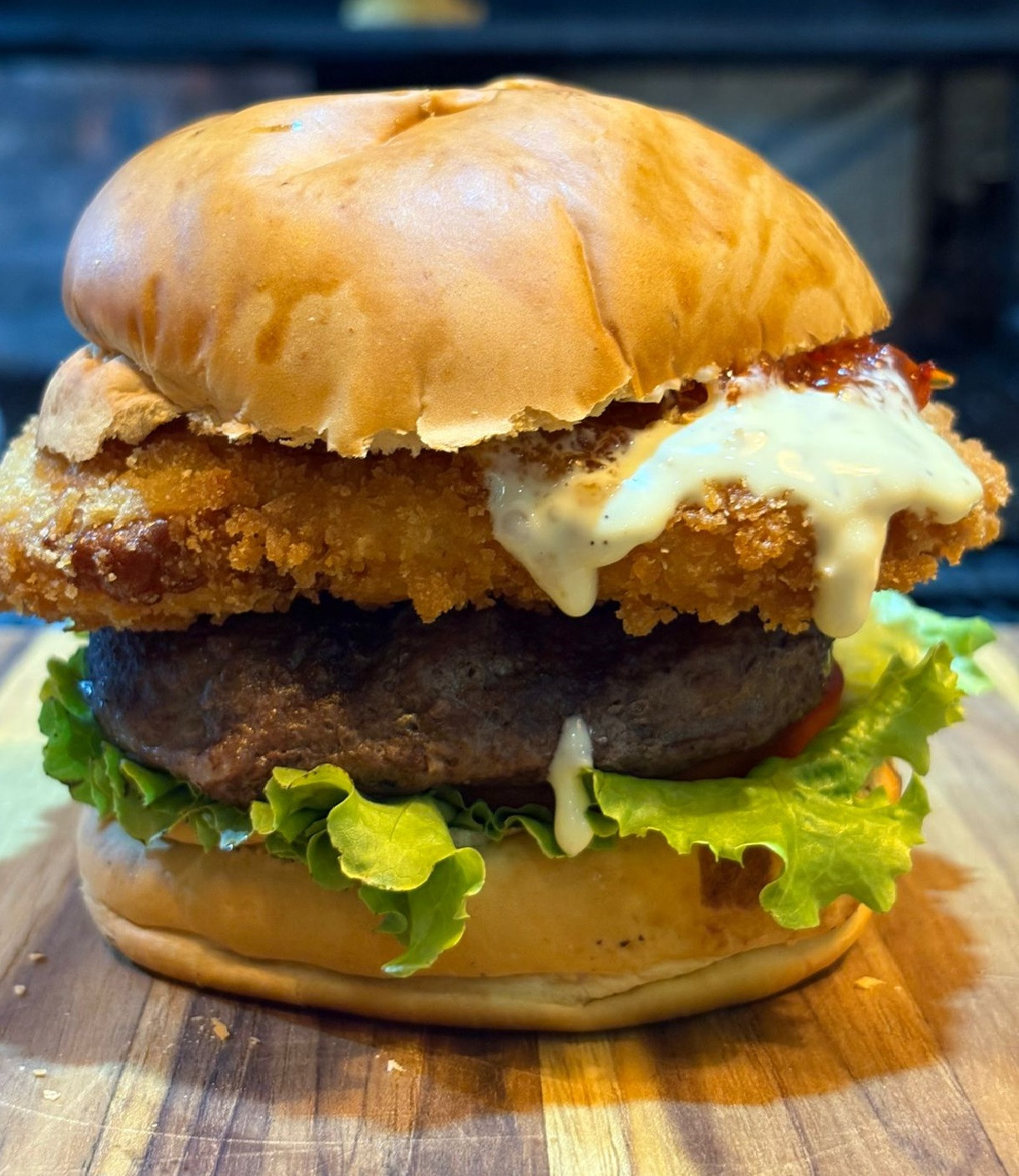 Burger Queijo empanado