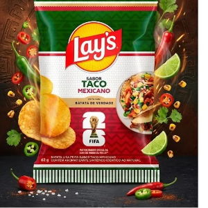 SALGADINHO LAYS TACO MEXICANO 62G