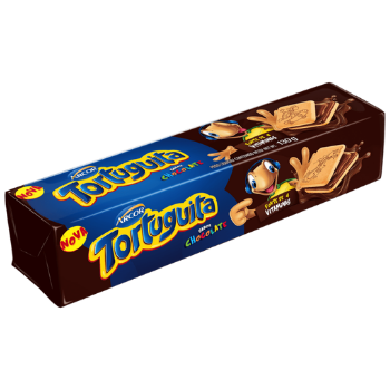 BISC RECHEADO TORTUGUITA CHOCOLATE 130G¬