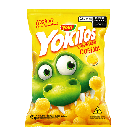 Salgadinho yoki 45g bola de queijo 
