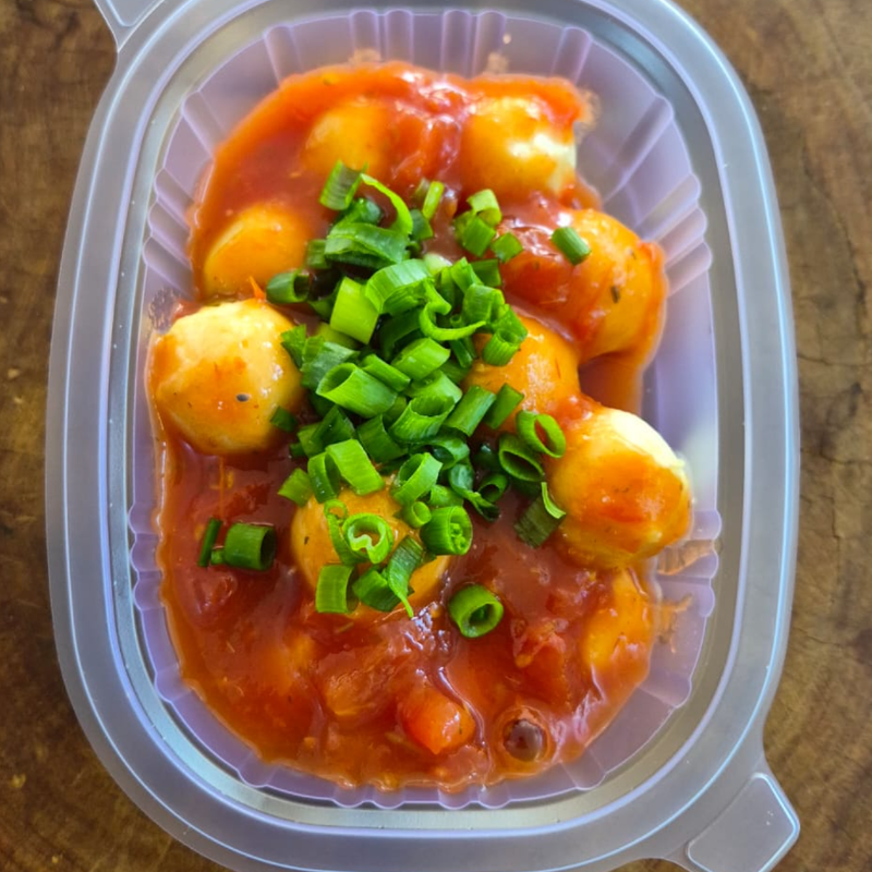 NHOQUE DE BATATA C/ MOLHO AO SUGO (VEGANO, VEGETARIANO) 350 GRAMAS Congelado.