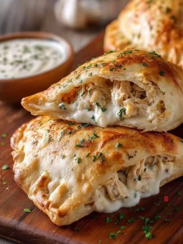 CALZONE DE FRANGO COM CATUPIRY
