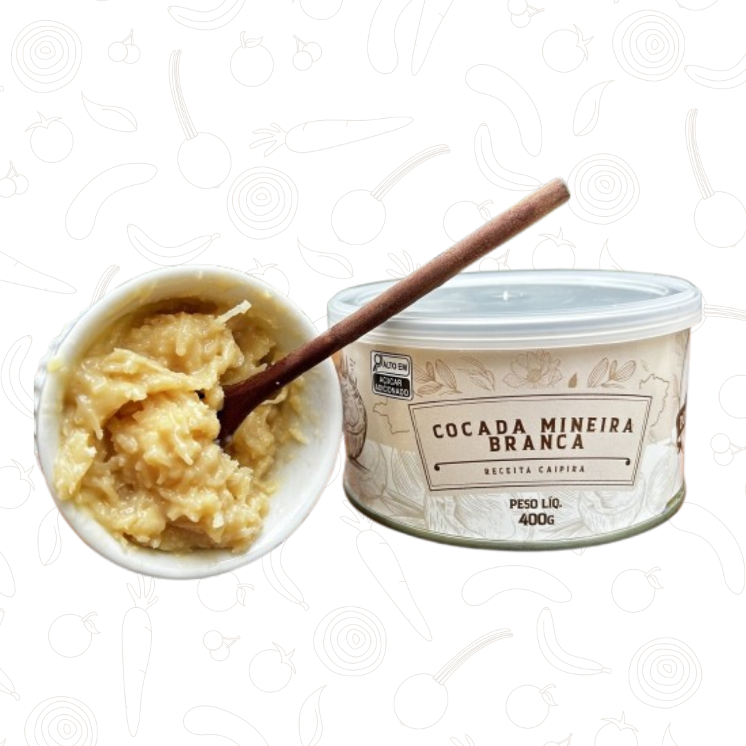 Cocada Mineira Branca Lata Dona Lazara 400g
