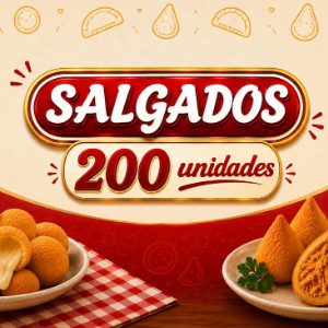 SALGADOS 200UNIDADES