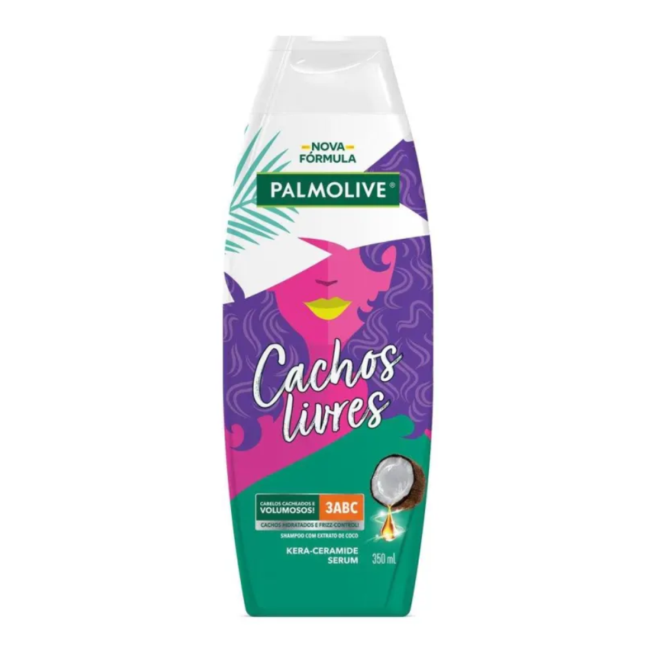 SHAMPOO PALMOLIVE CACHOS LIVRES 350ML
