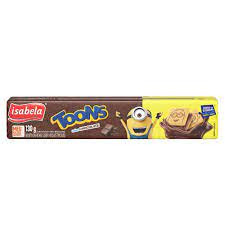 Bisc. rech. Isabela Toons chocolate 130g