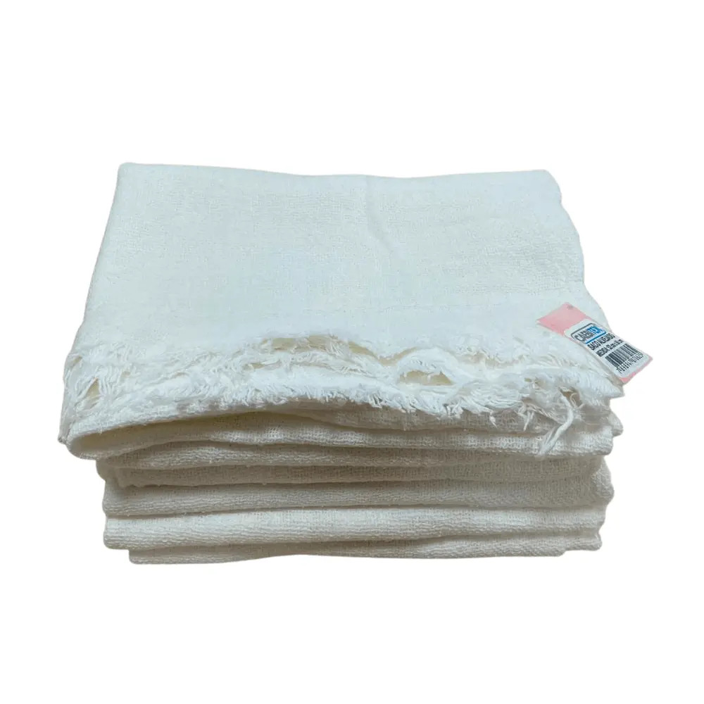 PANO DE CHÃO ALVEJADO BRANCO  70 X 50 CANARINHO SACO
