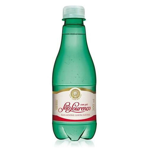 Água Mineral com Gás São Lourenço 300ml