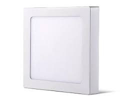 Plafon Led 12W Quadrado Sobrepor Br Frio 