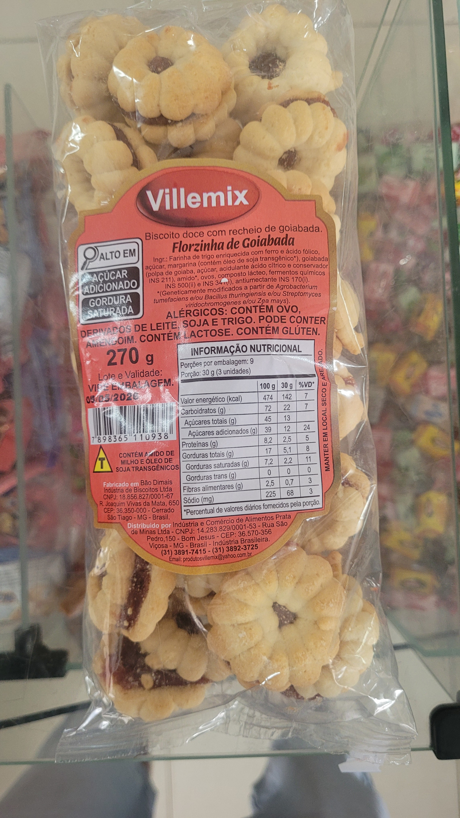Florzinha de Goiabada Villemix 270g