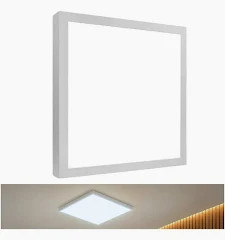 Plafon Quadrado 24W Quadrado Sobrepor Br Frio 