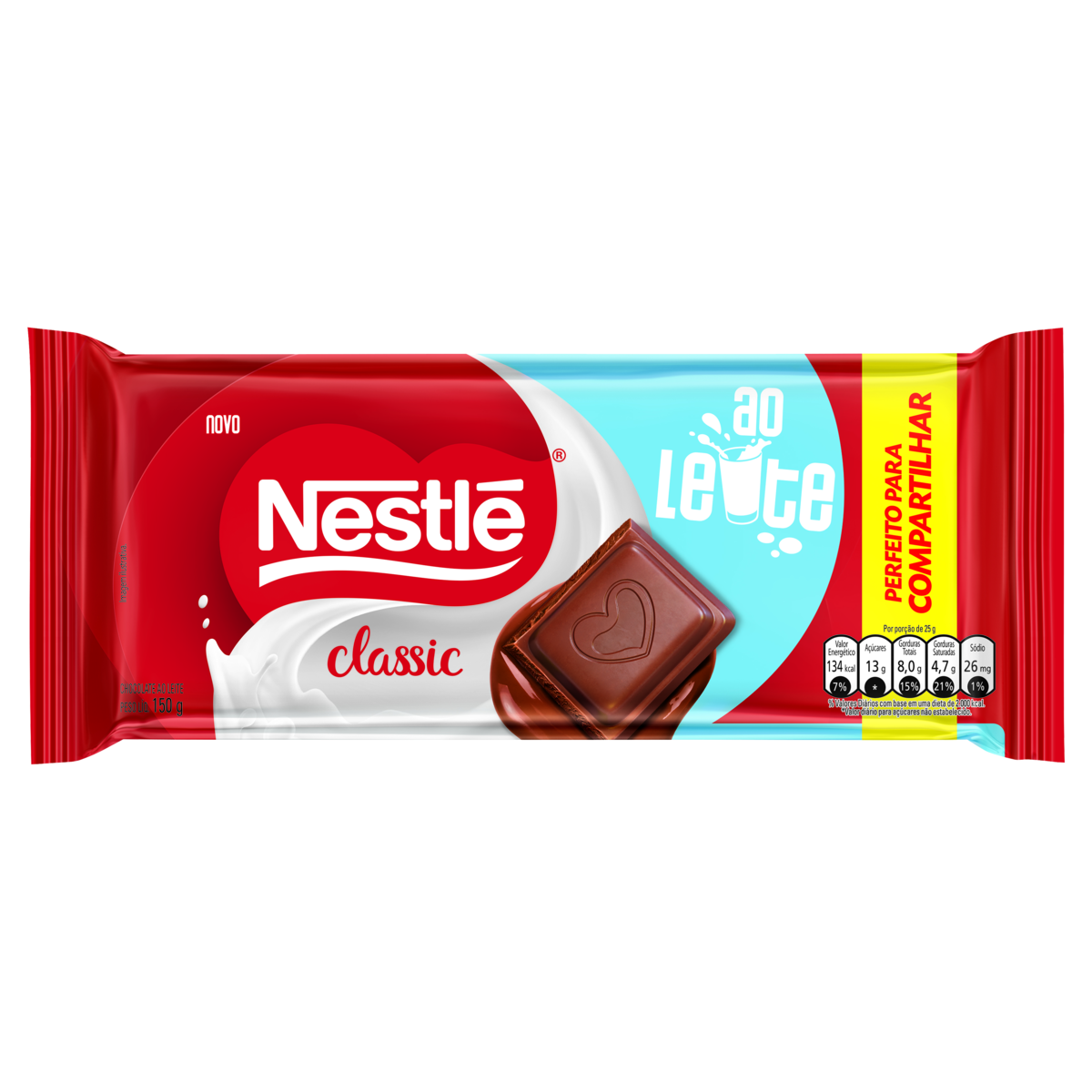 Chocolate barra ao leite Nestle 150g