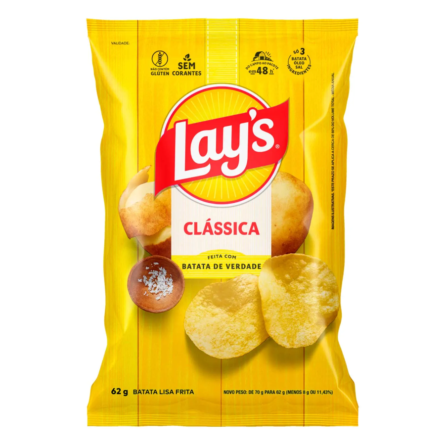 BATATA LAYS 62G *CLASSICA