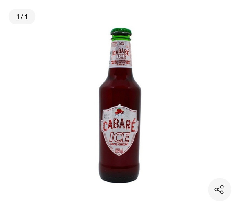 CABARÉ ICE FRUTAS VERMELHAS 