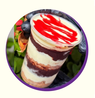 Açaí Com Calda de Morango