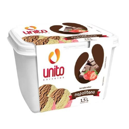 Sorvete Unito Napolitano Unito 1,5 L
