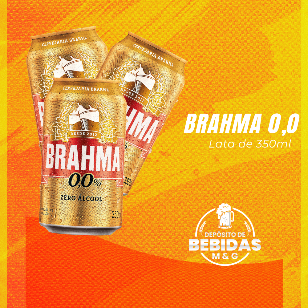 BRAHMA 0,0 LATA 350ML