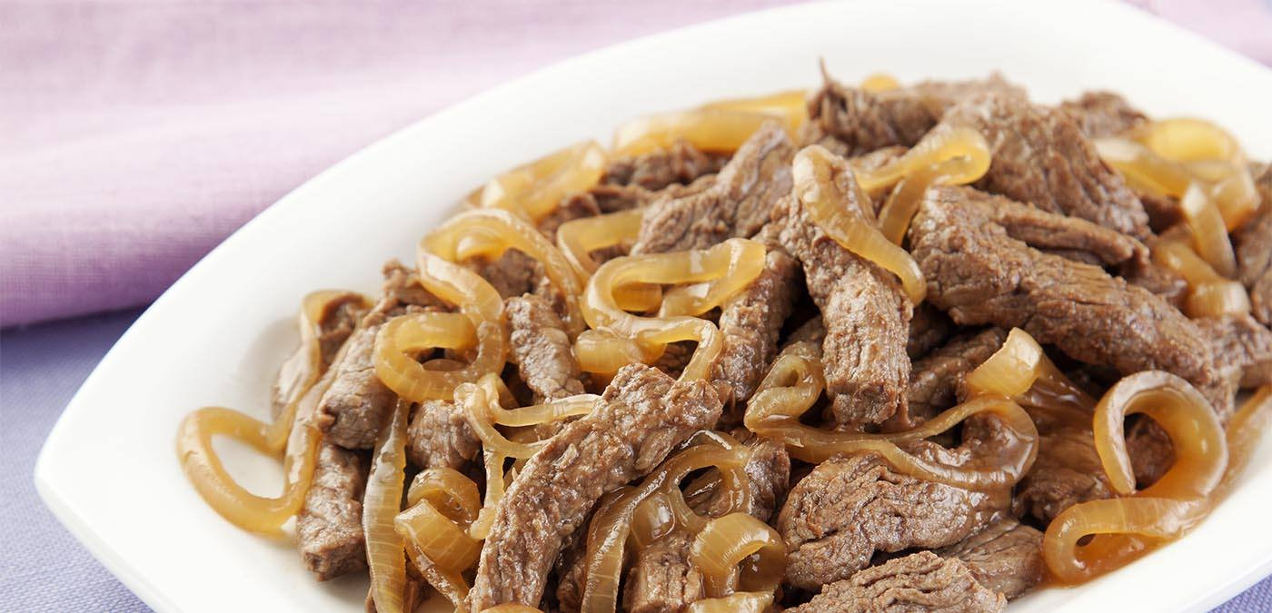 Isca de Carne Acebolada