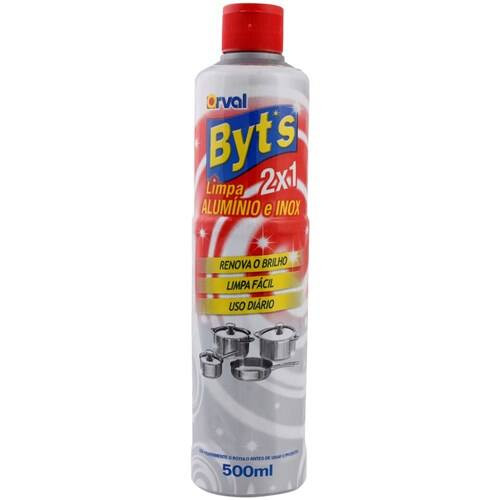 Limpador Byt's Alumínio e Inox Embalagem 500ml