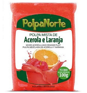 ACEROLA COM LARANJA POLPA unidade - 100g