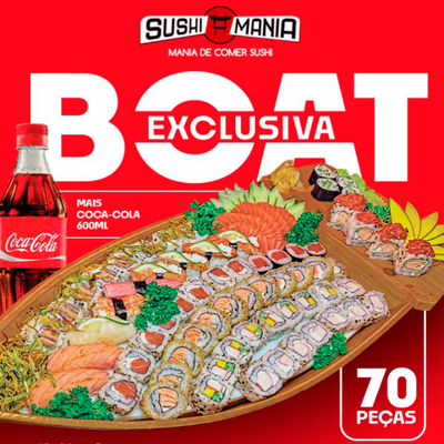 Boat Exclusiva + Coca-Cola 600mL - 70 Peças