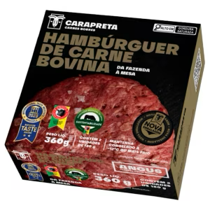 HAMBURGUER BOV.TRAD CARA PRETA 360G-CX