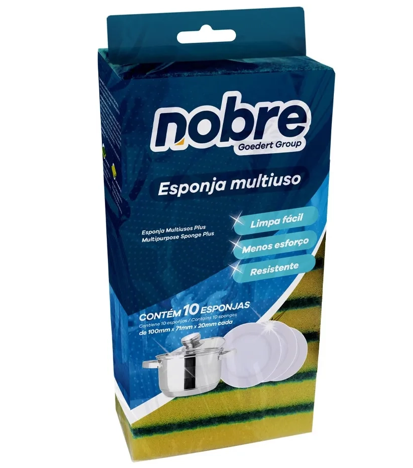 Esponja Multiuso Nobre - 10 unidades