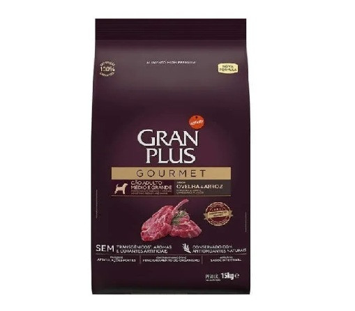 Gran Plus GOURMET ovelha e arroz 15Kg
