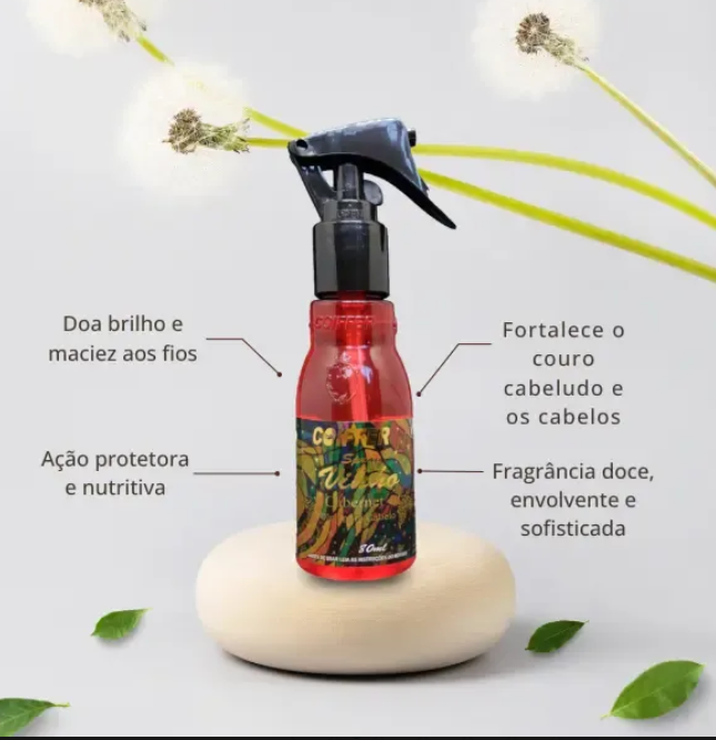 SPRAY DE BRILHO VINHO COIFFER 80ML