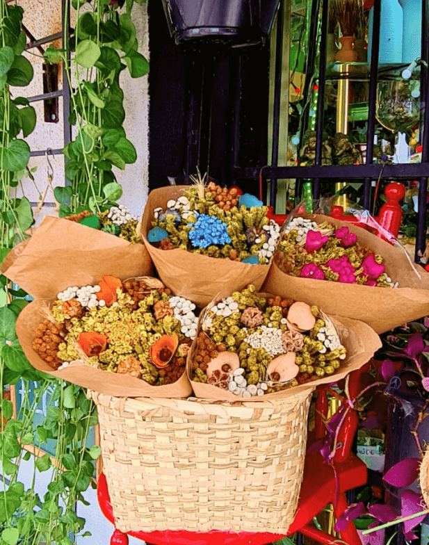 Buquê flor Desidratada (consultar cor disponível)