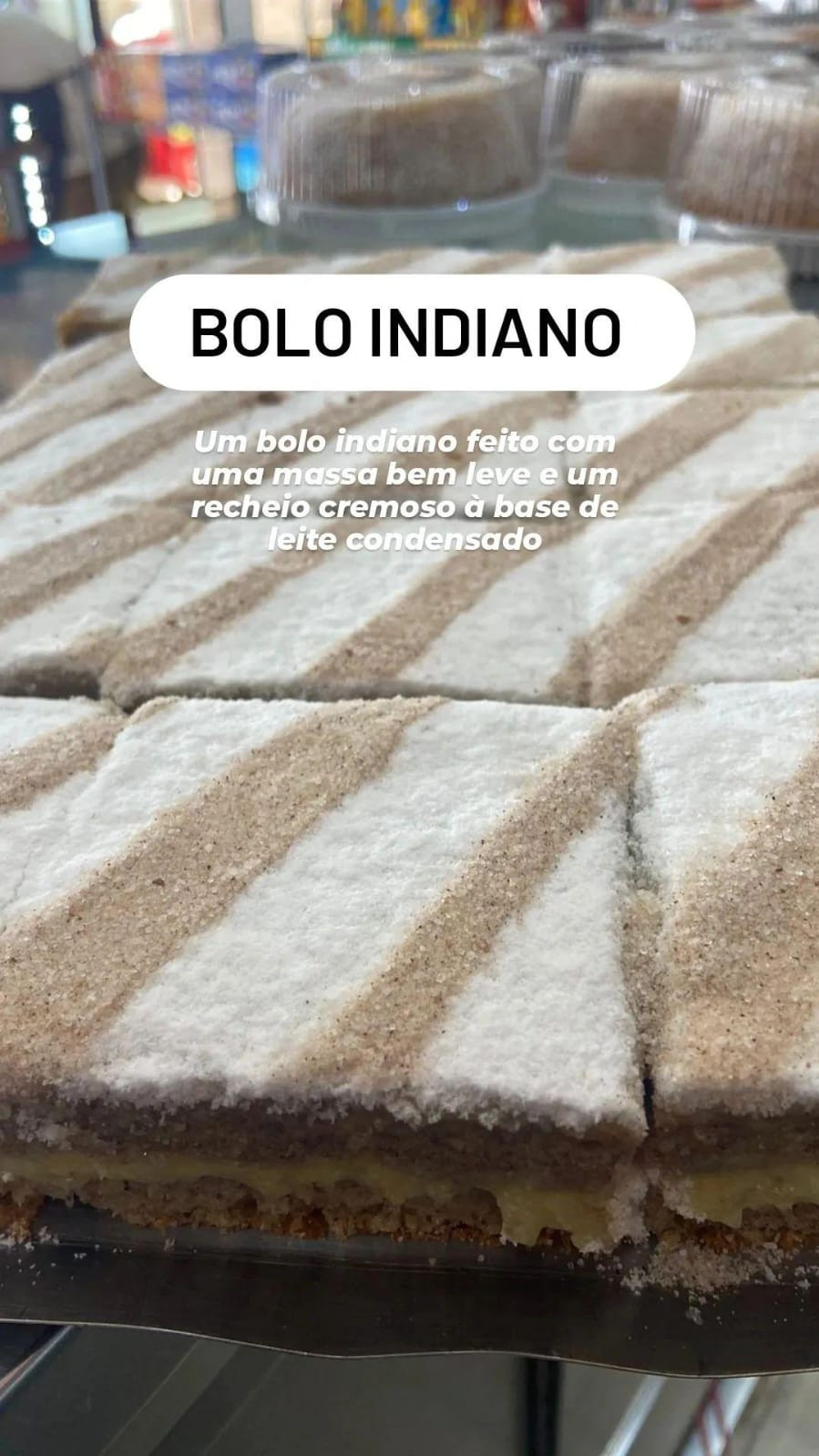 Fatia Bolo Indiano