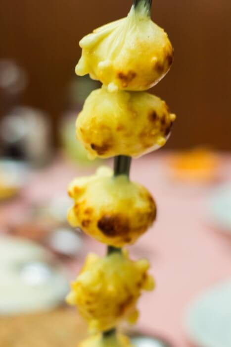 Espeto de queijo mussarela 1/4