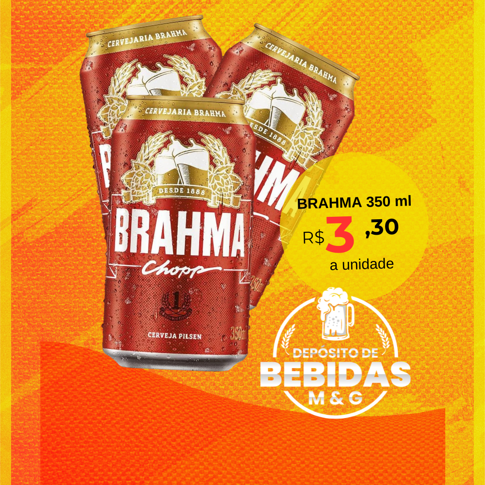 BRAHMA CHOPP LATA 350ML