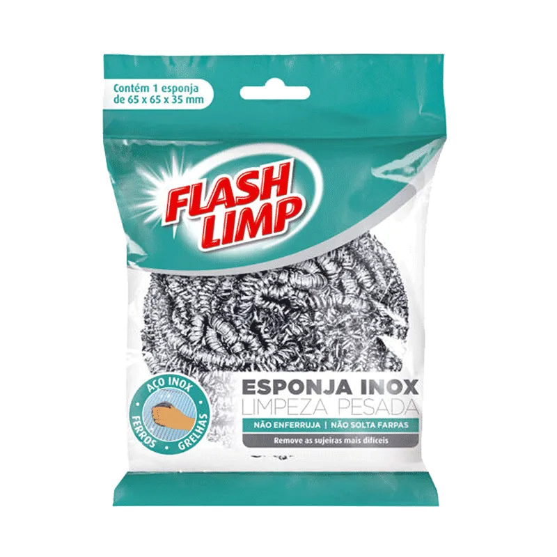 ESPONJA FLASH LIMP REDONDA BUCHA VASILHA