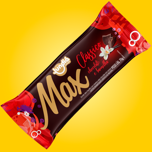 PICOLÉ MAX CLASSICO CHOCOLATE E BAUNILHA - 75g
