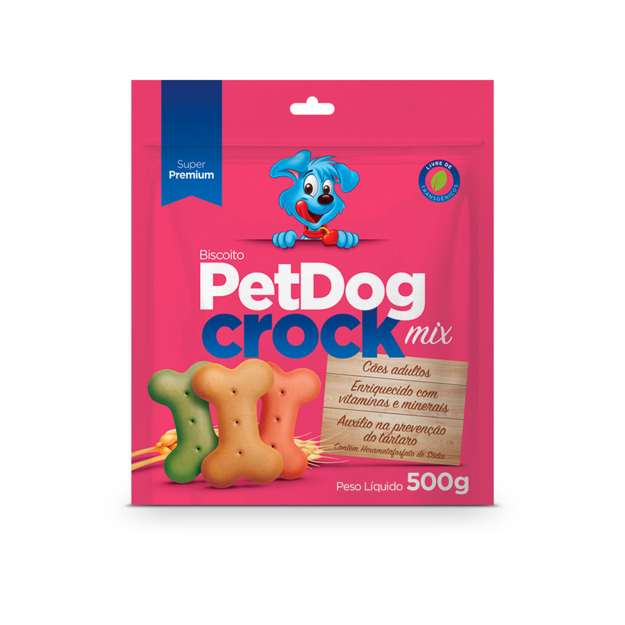 Biscoito Petdog Crock Mix 500g