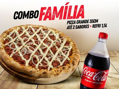 Combo Família: 1 Pizza Grande 35cm + 1 Coca Cola 1,5l