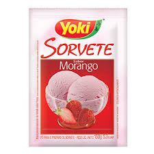 Pó p/ sorvete Yoki 150g morango