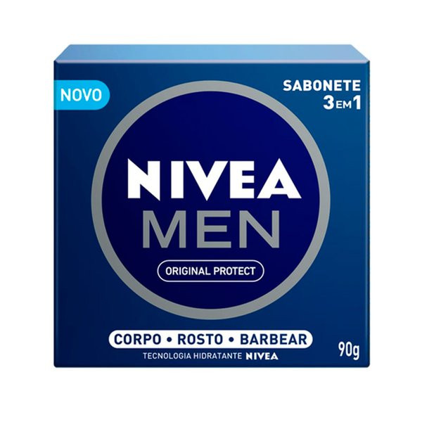 SABONETE NIVEA MEN ORIGINAL PROTECT 3EM1 CX90G