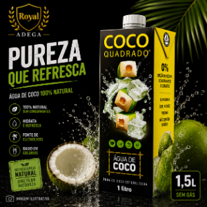 AGUA COCO QUADRADO 1L