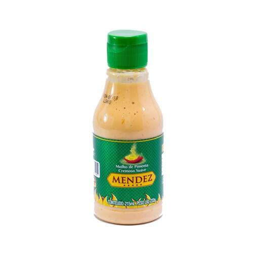 Molho de Pimenta Cremoso Mendez Suave Embalagem 215ml