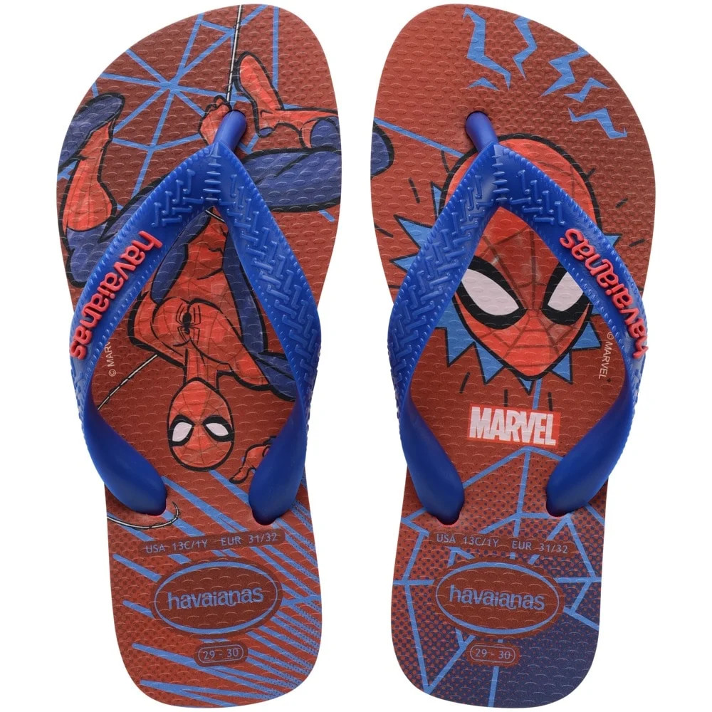 CHINELO HAV MARVEL VERM/AZUL  HOMEM ARANHA