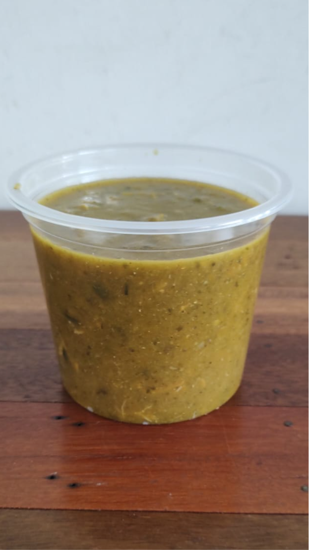 CALDO LEGUMES C/ FRANGO (DETOX) 380 ML Congelado.