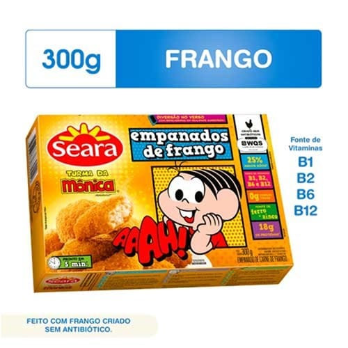 Frango Empanado Turma da Mônica Tradicional Seara 300g