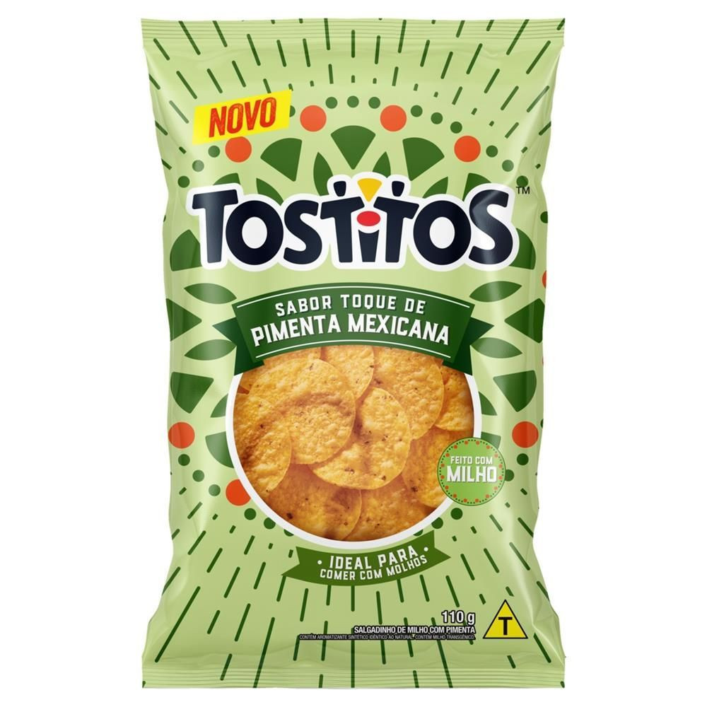 SALGADO TOSTITOS REDONDO PIMENTA MEXICANA 110GR